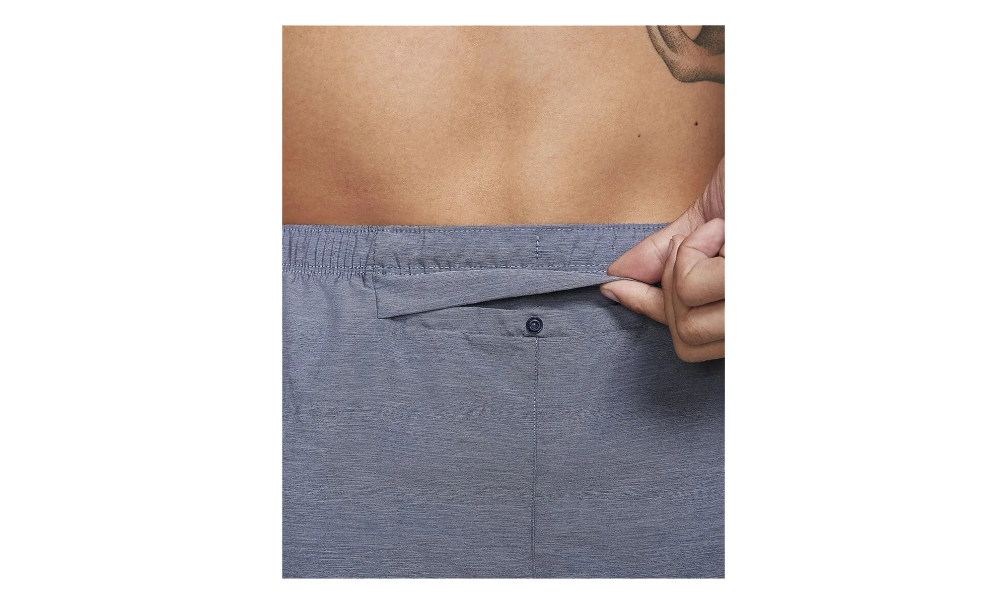 Challenger Brief-Lined 7 Running Shorts "Obsidian Heather / Reflective Silver" CZ9066 451