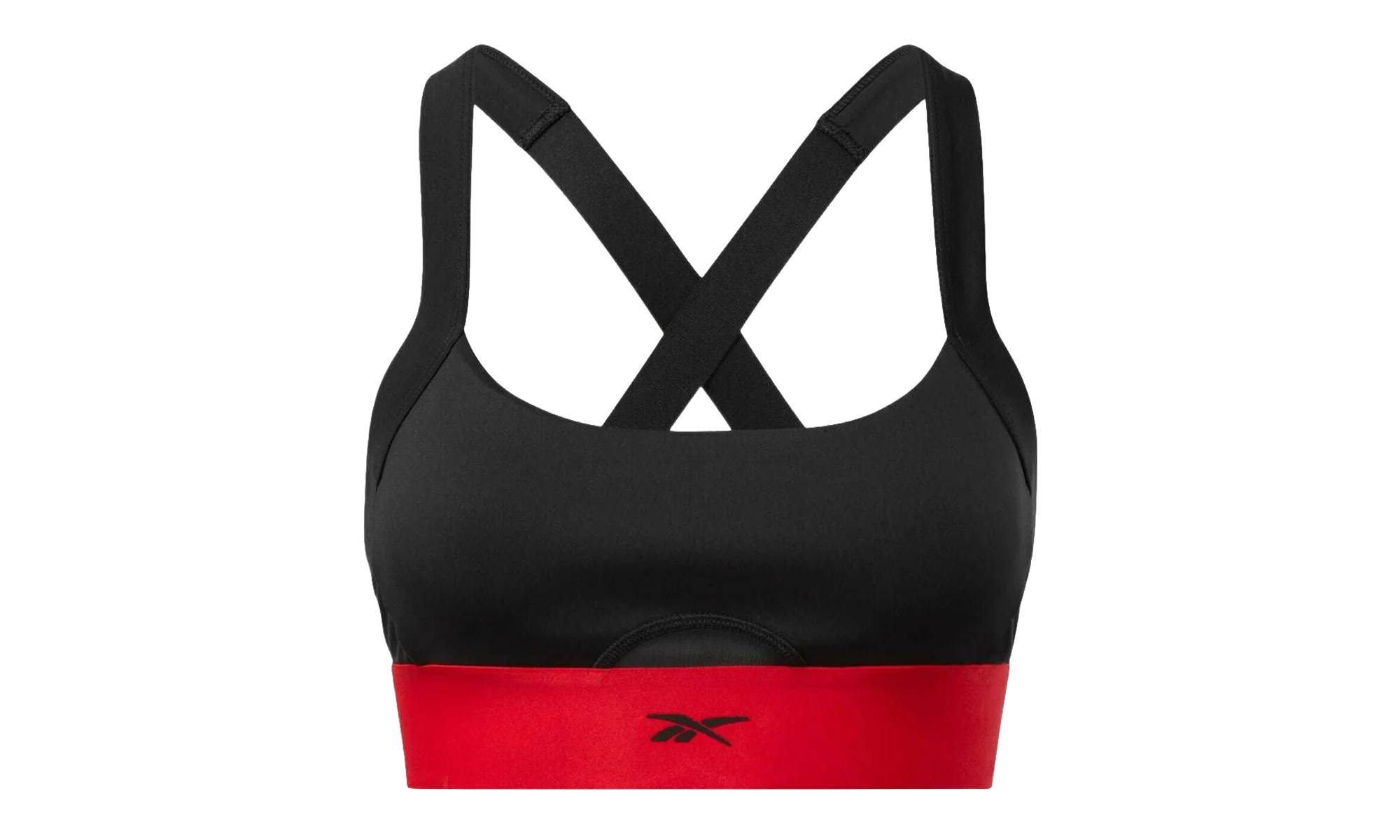 Cardi B Workout Bra WMNS "Black / Red" H48421