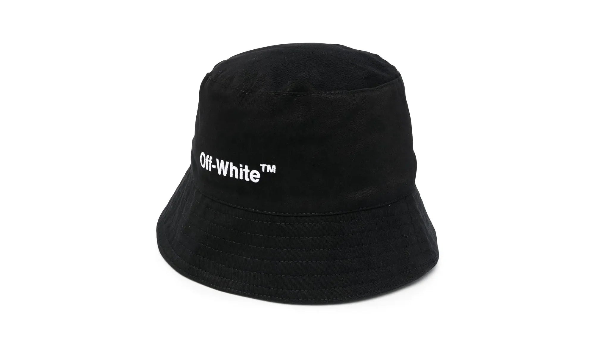 Helvetica Bucket Hat "Black" OWLB021C99FAB11001