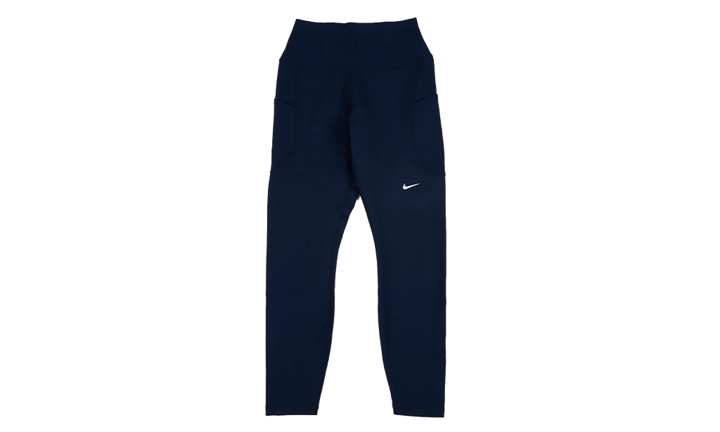 One High-Waisted 7/8 Leggings with Pockets WMNS "Midnight Navy / White" FN3241 413