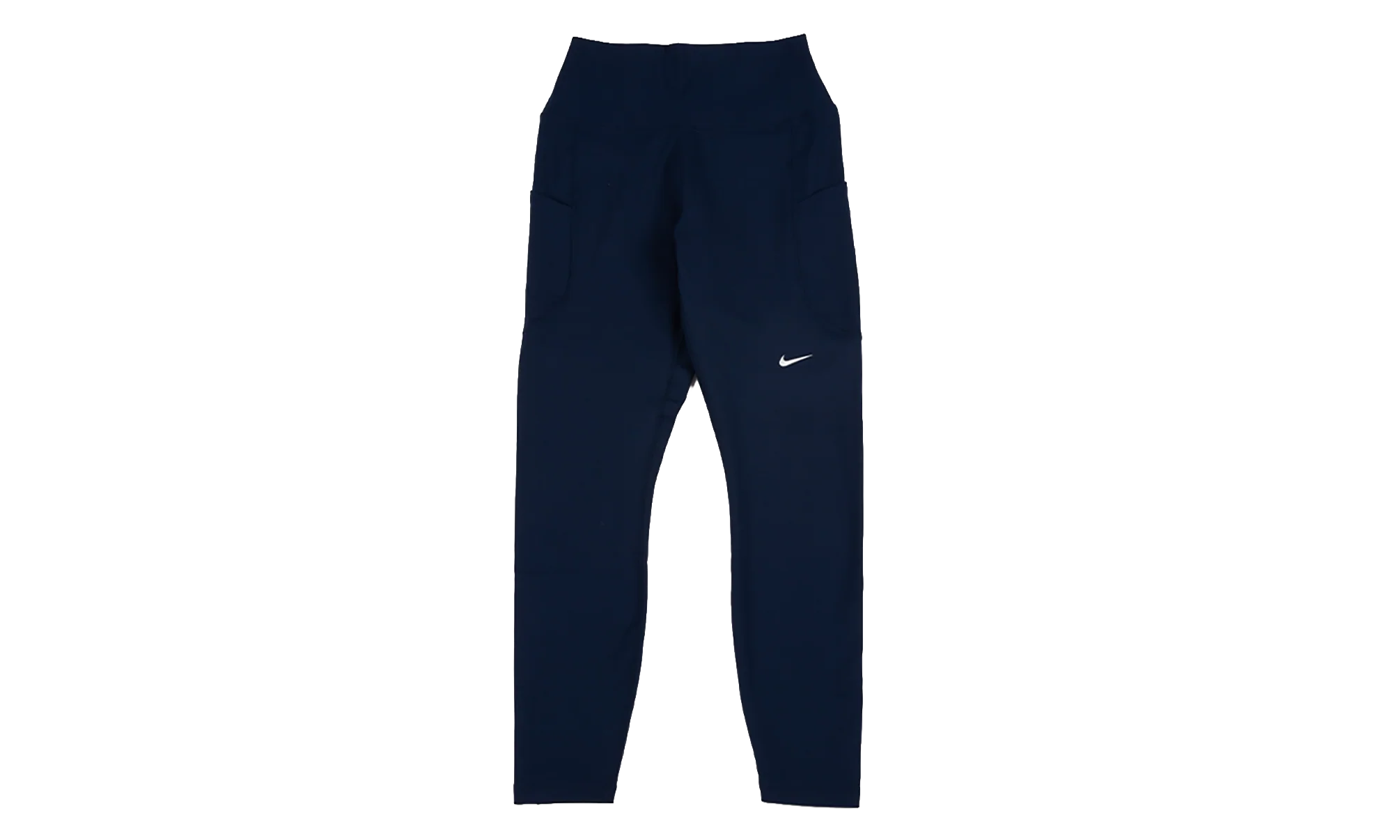 One High-Waisted 7/8 Leggings with Pockets WMNS "Midnight Navy / White" FN3241 413