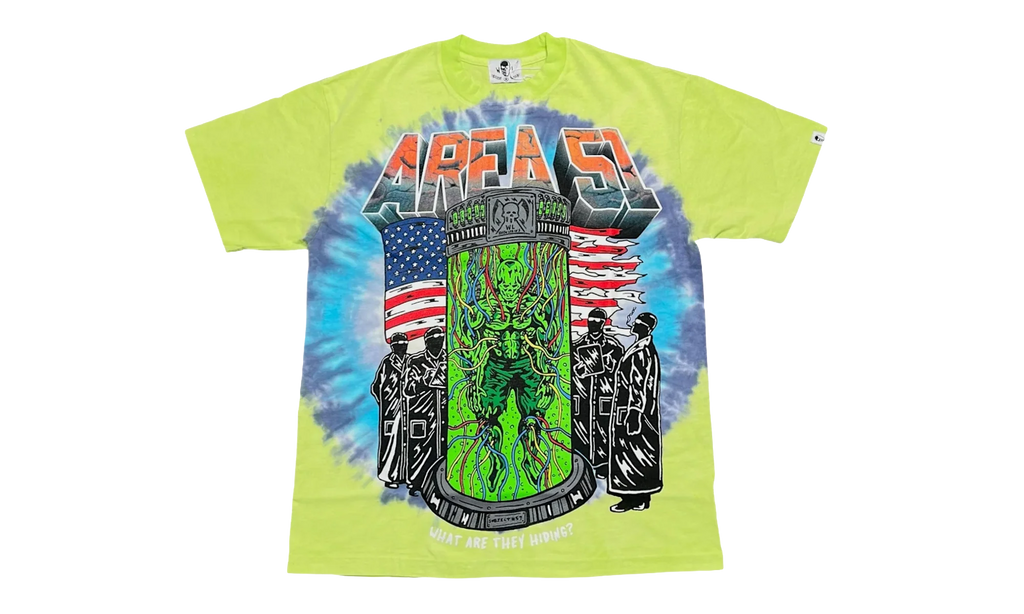 Area 51 Logo Short Sleeve Tie Dye Tee "Green" WLA51SSTSTDG