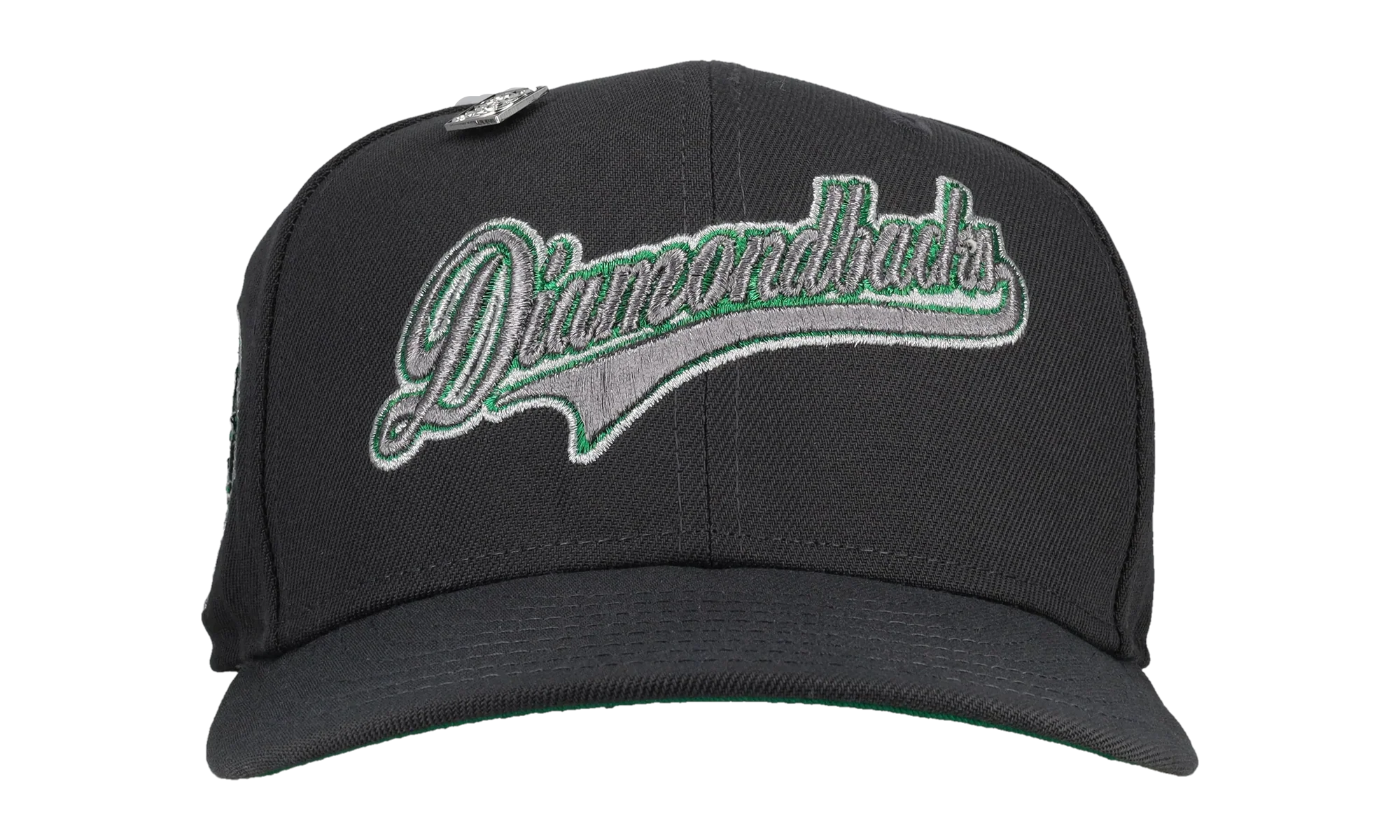 59FIFTY Arizona Diamondbacks Script 25th Anniversary Fitted Hat "Graphite Metallic" 123451299553