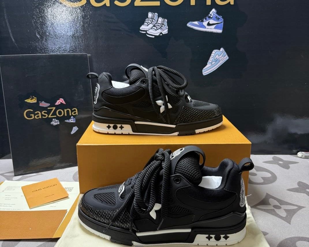 Skate Sneaker Black White