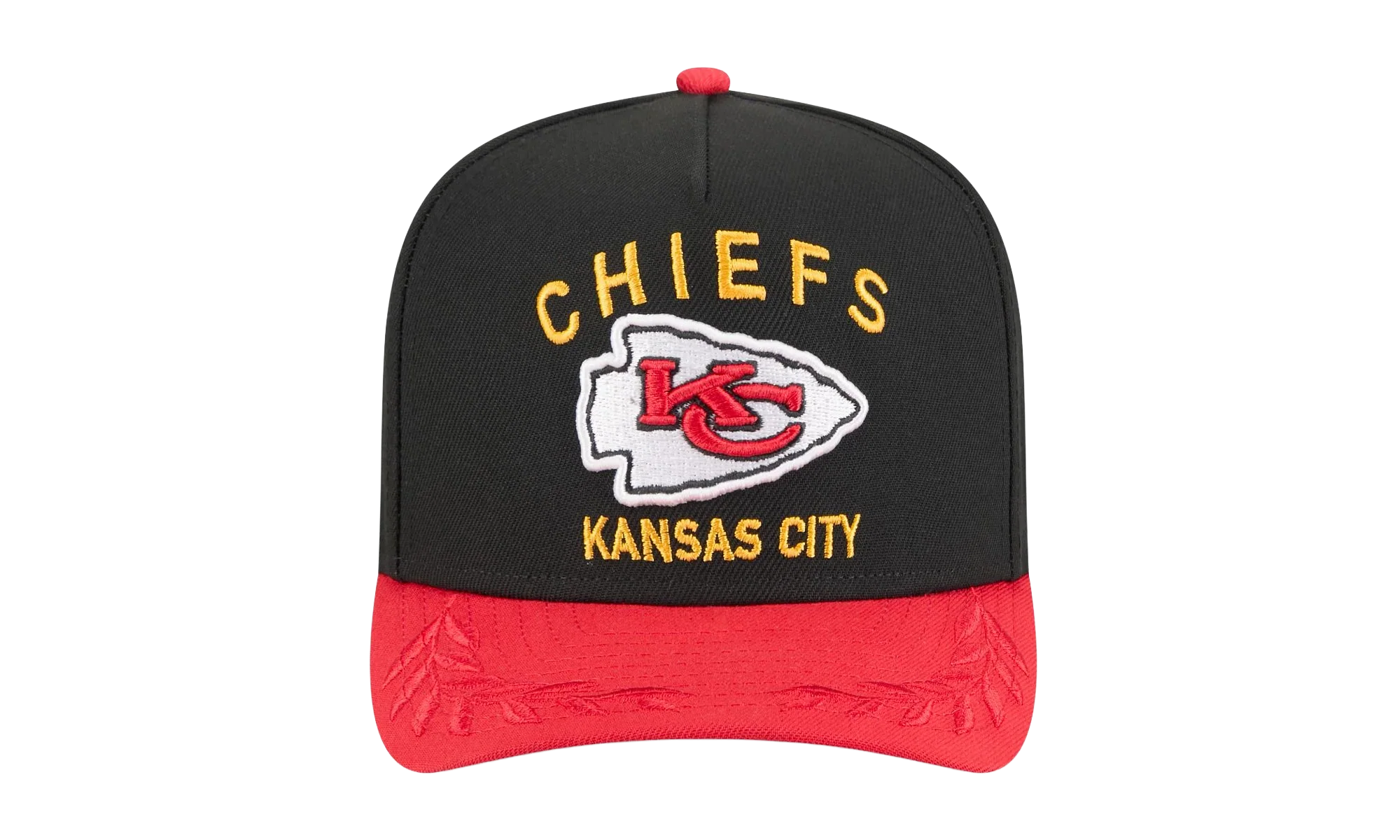9FIFTY Kansas City Chiefs NFL A Frame Snapback Hat "Black / Red" NE136