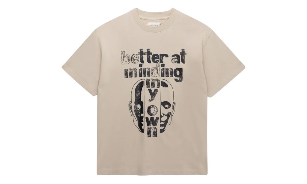 Better at Minding My Own Short-Sleeve Tee "Taupe" HTG260193 TAUP