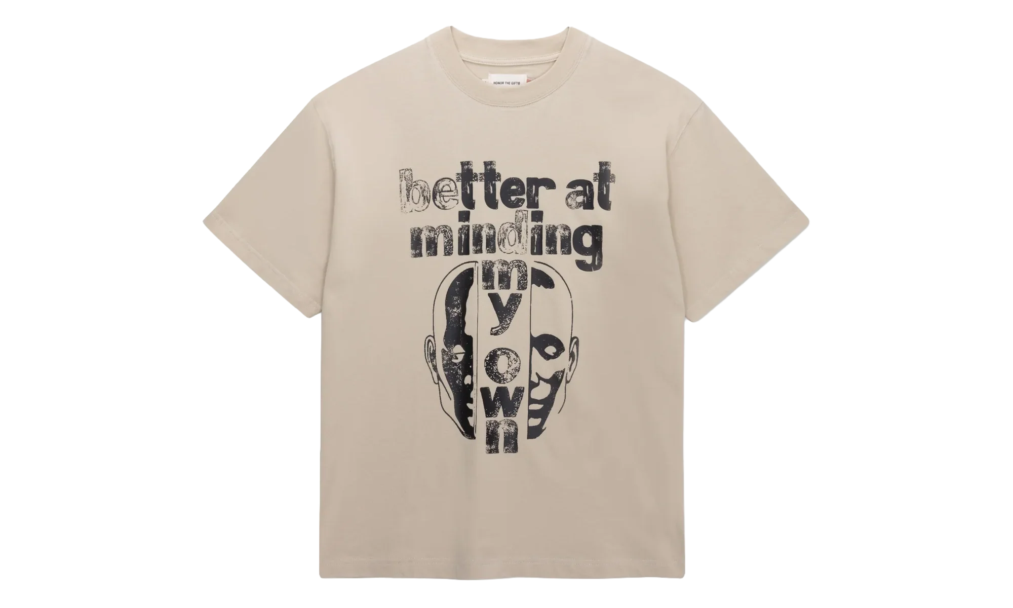 Better at Minding My Own Short-Sleeve Tee "Taupe" HTG260193 TAUP