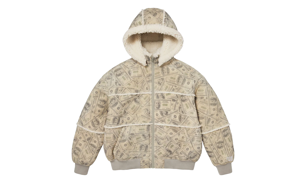 MM6 Maison Margiela Shearling Bomber Jacket "SS26 - Money" SU27195