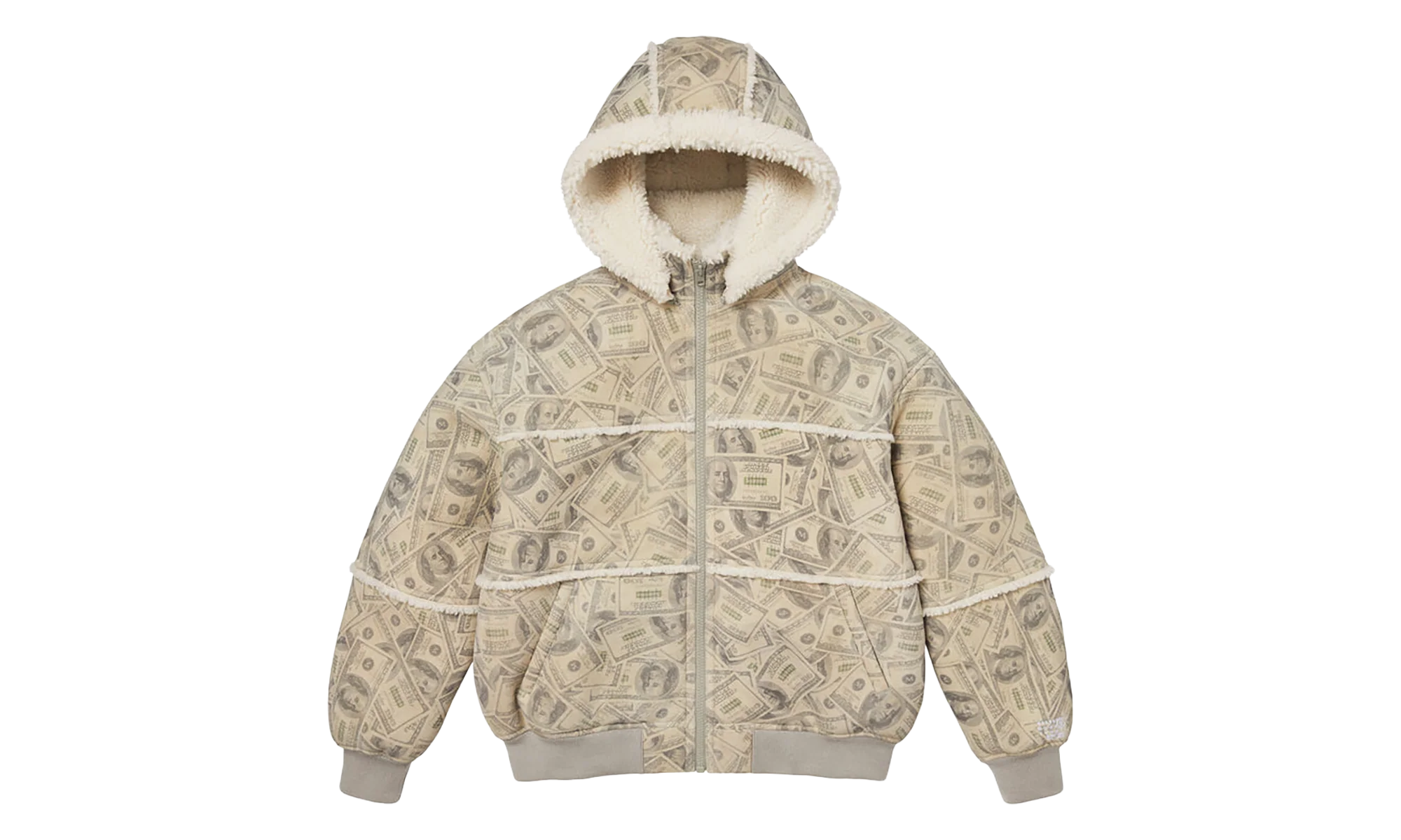 MM6 Maison Margiela Shearling Bomber Jacket "SS26 - Money" SU27195