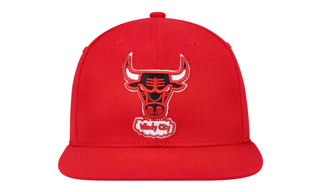 NBA Hardwood Classics Team Ground 2.0 Fitted Cap "Chicago Bulls - Red" HHSF3259 CBUYYPPPRED1