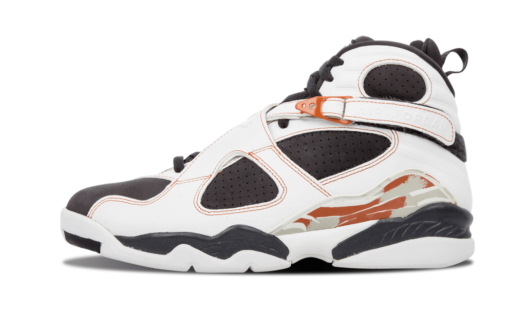 8 Retro LS "WHITE / ANTHRACITE - DARK ORANGE" 317258 104
