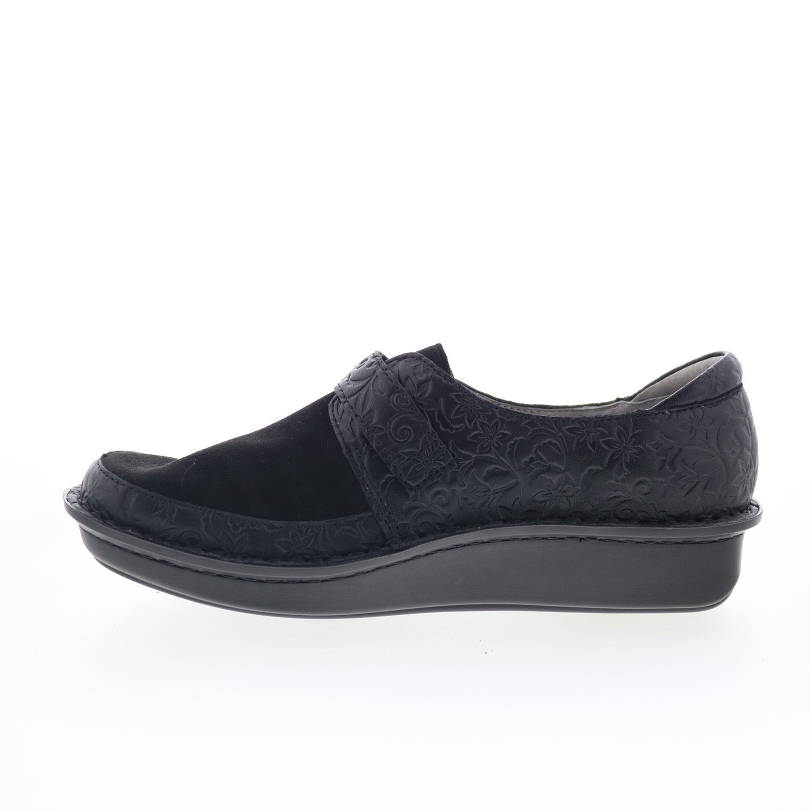 Alegria Brenna BRE-8140 Womens Black Leather Loafer Flats Shoes