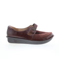 Alegria Brenna BRE-8141 Womens Brown Leather Loafer Flats Shoes