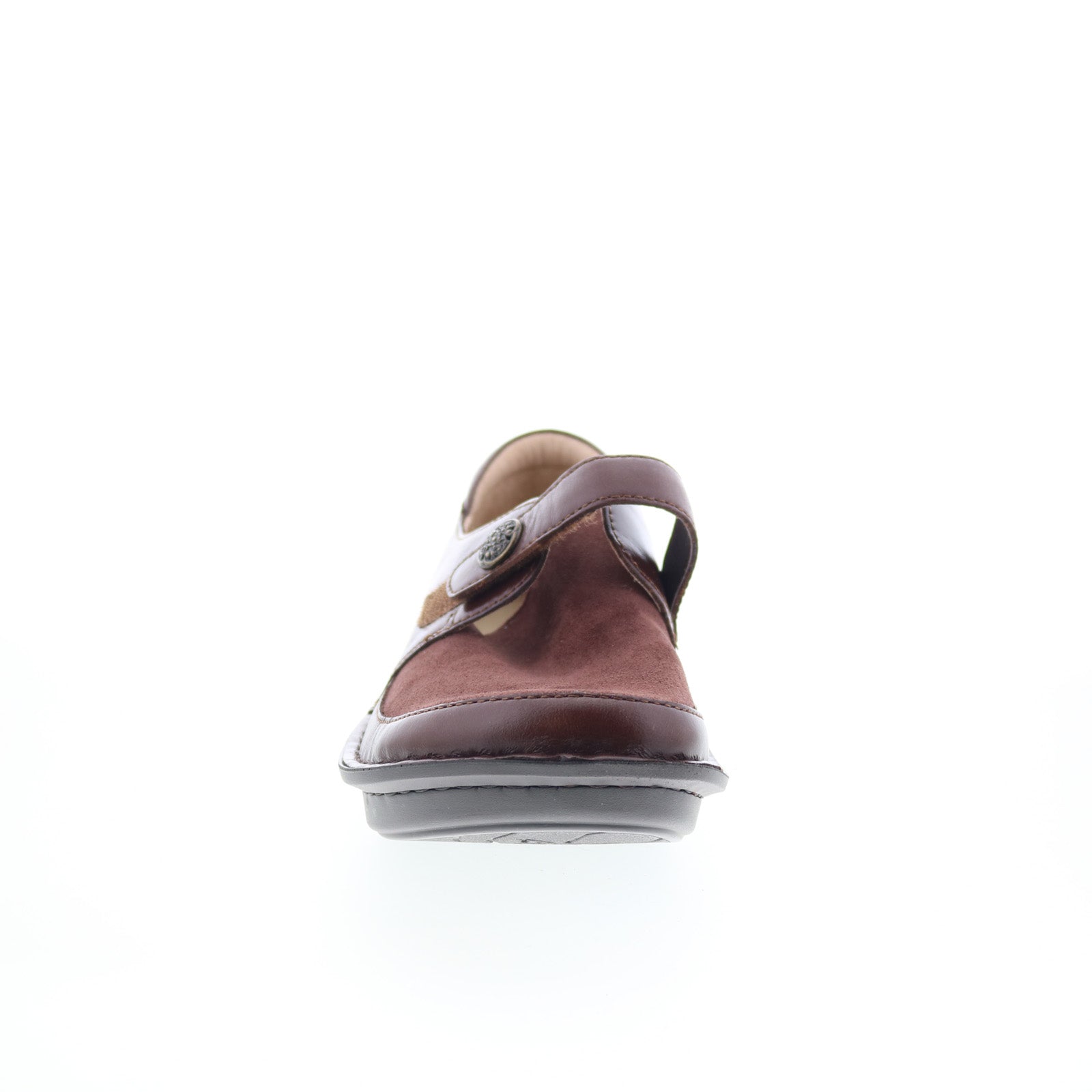Alegria Brenna BRE-8141 Womens Brown Leather Loafer Flats Shoes