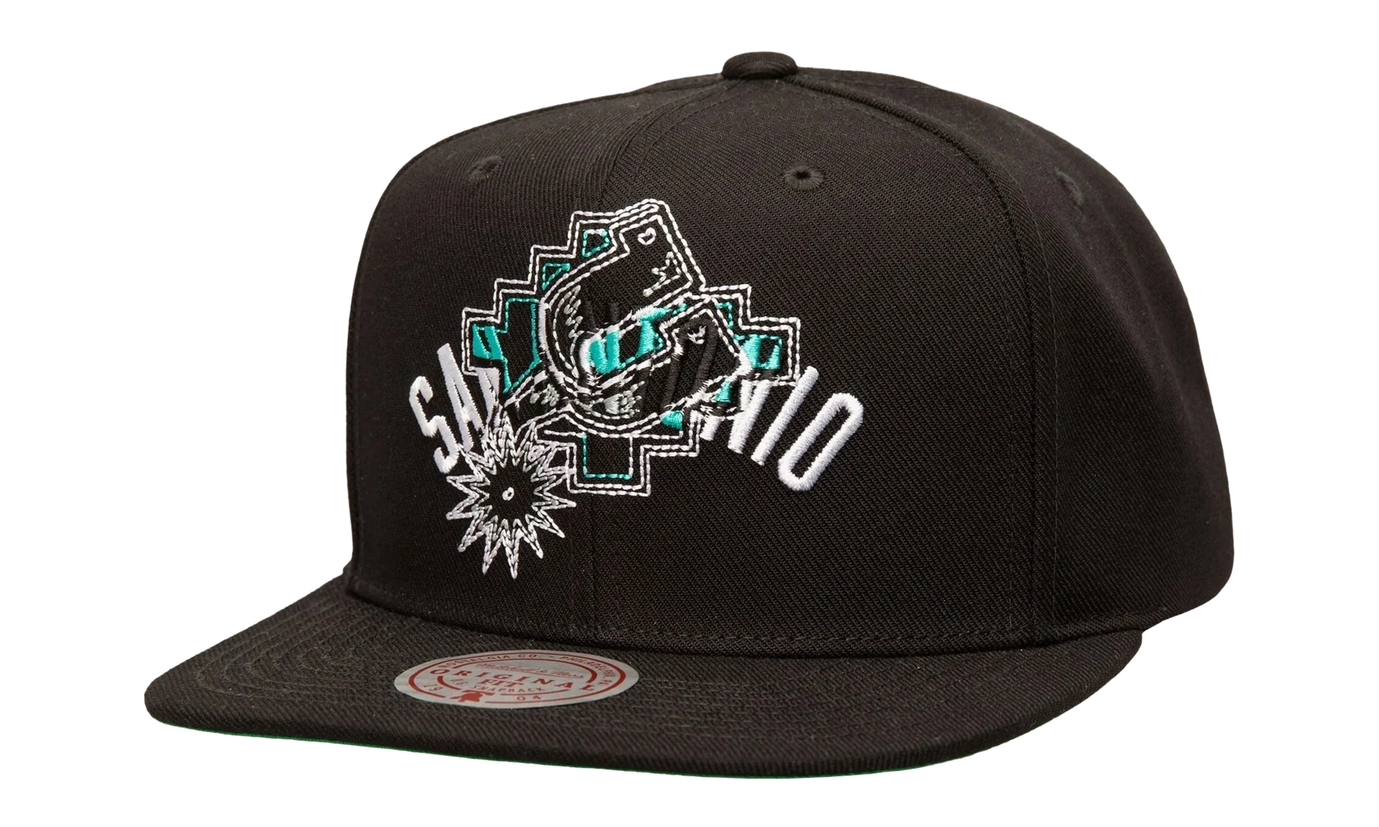 NBA Hardwood Classics Double Up Snapback Cap "San Antonio Spurs - Black" HS9644 SASBLCK