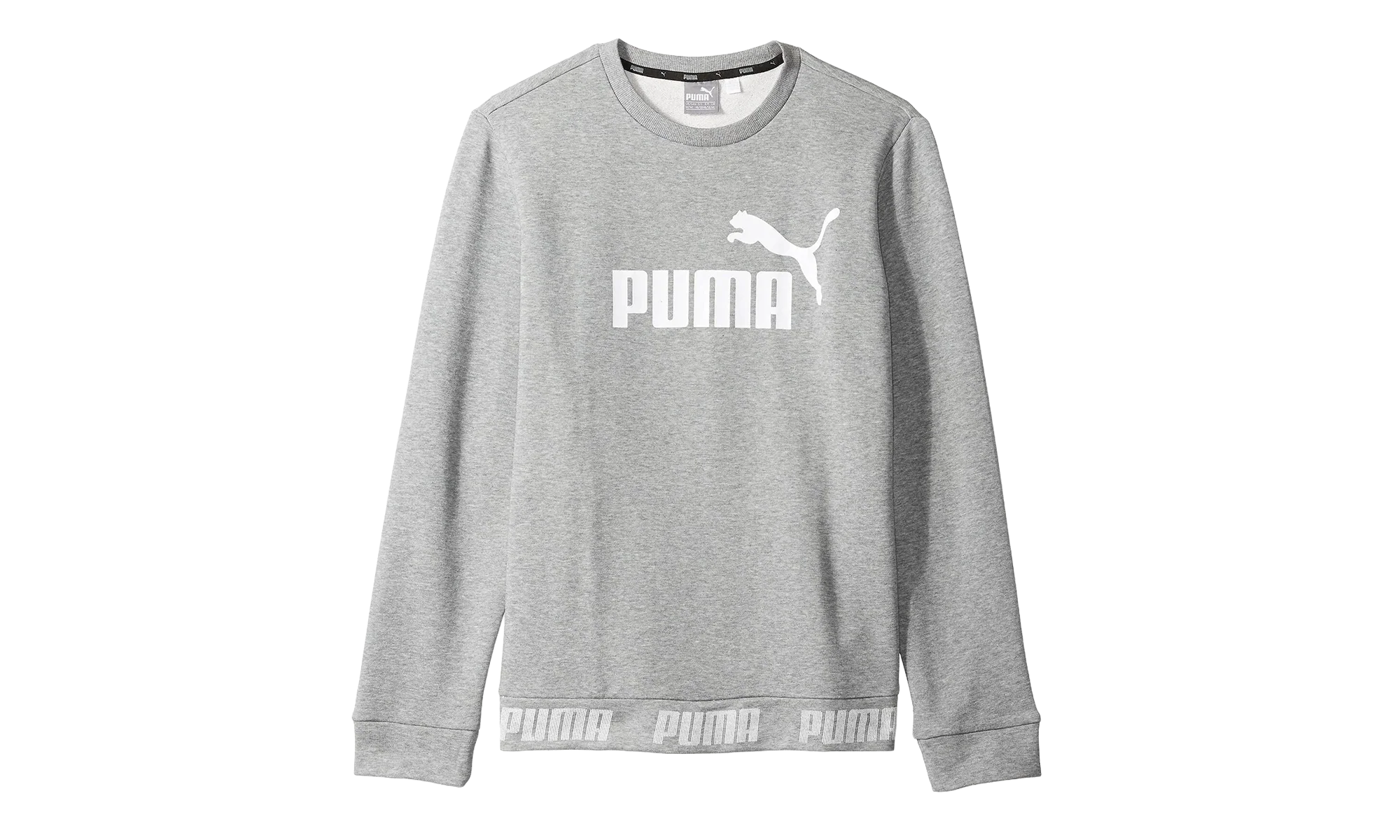 Amplified Crewneck Sweatshirt "Medium Gray Heather" 854736 03