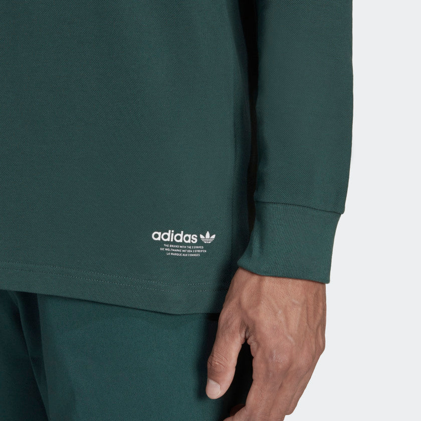 Men's adidas Graphics Campus Long Sleeve Polo Shirt
