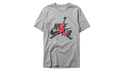 Air Jordan Jumpman Mashup Classics Short Sleeve Tee "Grey / Black / Red" BV5905 091
