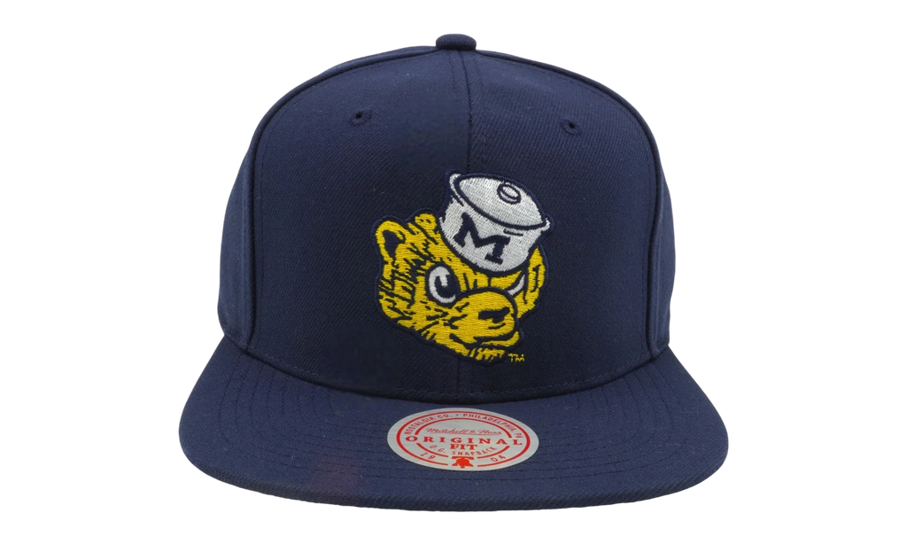 NCAA Team Ground Snapback Cap "Michigan Wolverines - Navy" 6HSSLR22448 UMINAVY
