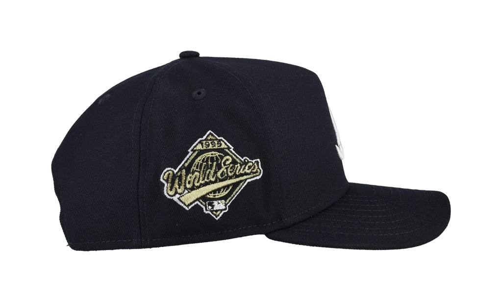 9FIFTY Atlanta Braves 1995 Team Color A Frame Snapback Hat "Black (Grey Brim)" NE466
