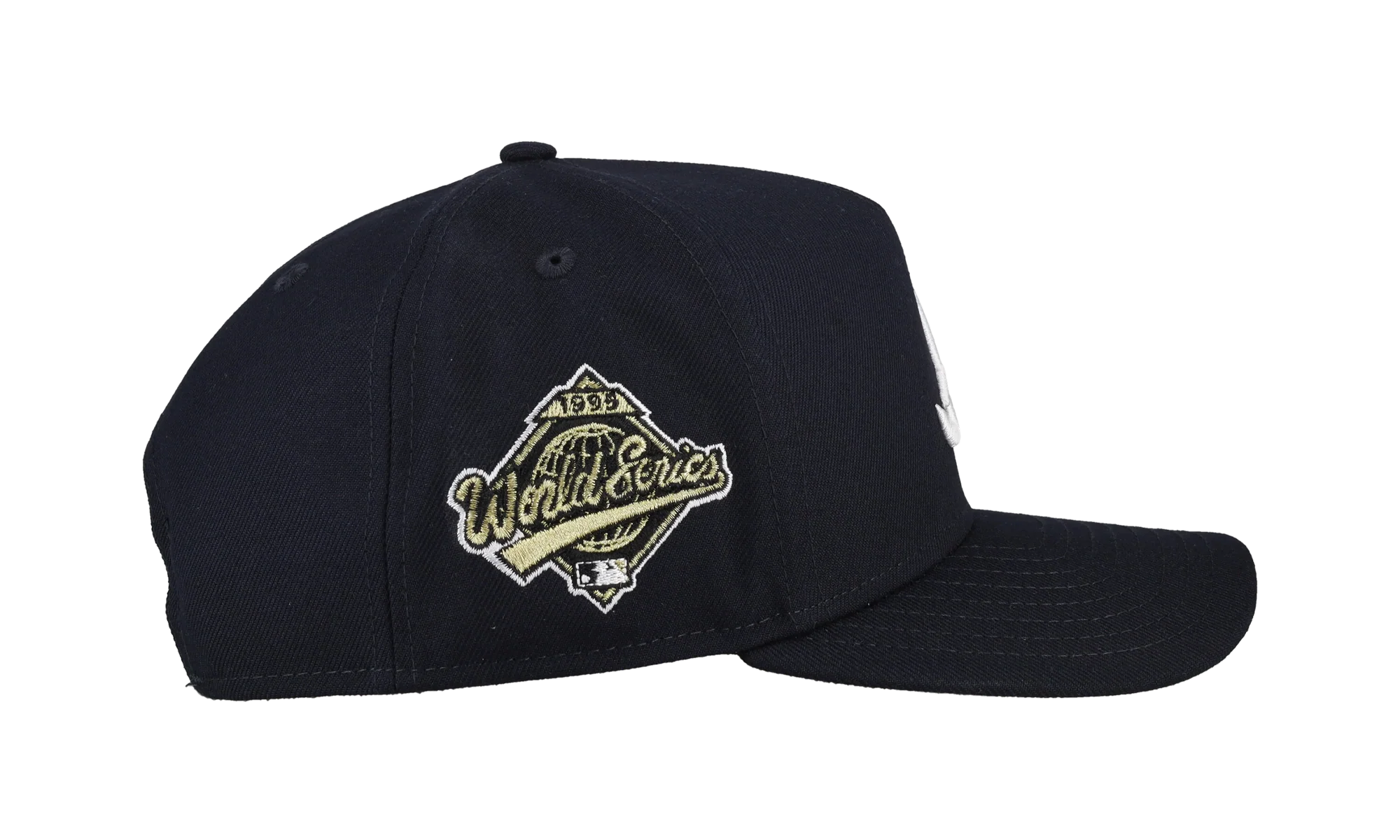 9FIFTY Atlanta Braves 1995 Team Color A Frame Snapback Hat "Black (Grey Brim)" NE466
