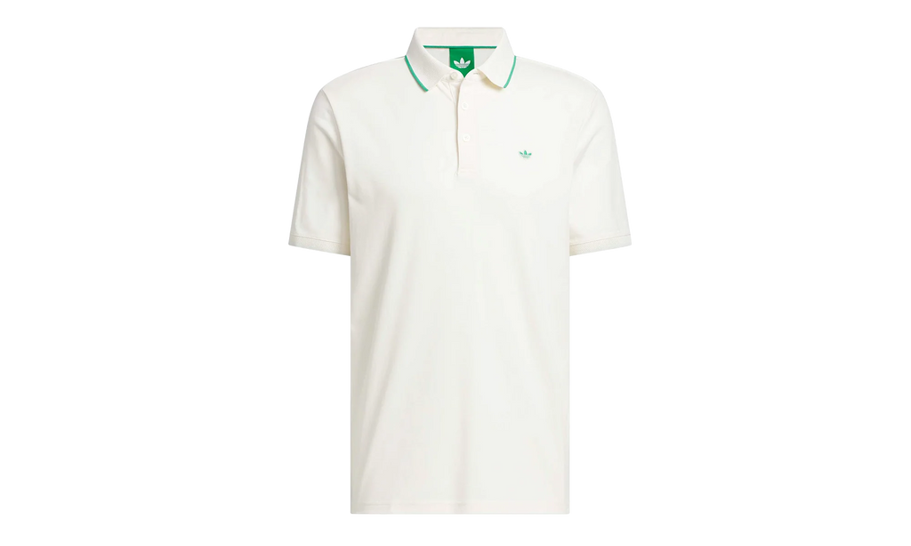 Originals Twistknit Trefoil Polo Shirt "Chalk White / Court Green" KB8617