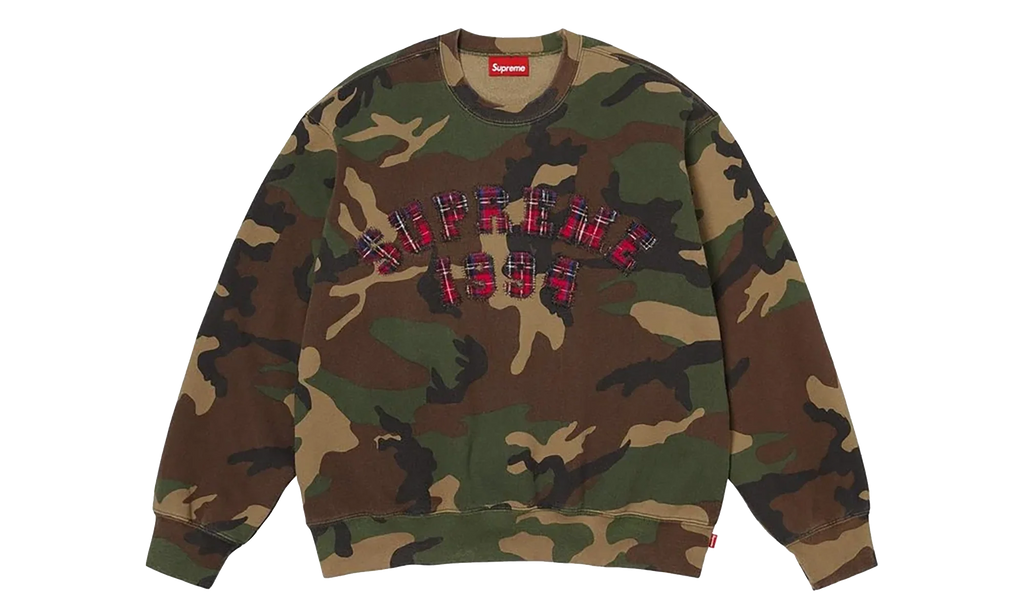 Plaid Arc Crewneck "SS26 - Woodland Camo" SU27407