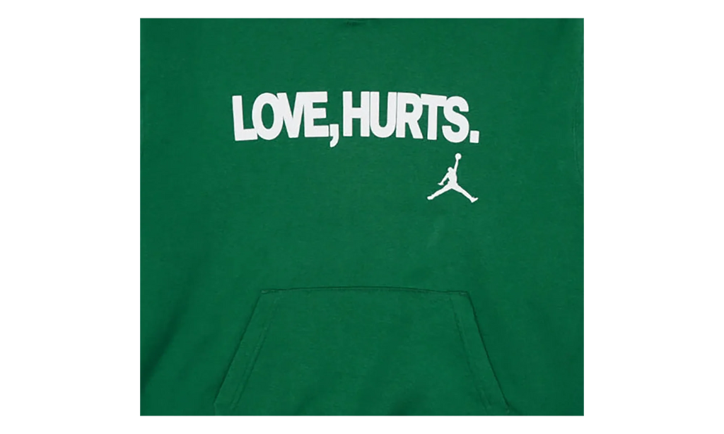 Jordan Fleece Love Hurts Hoodie Kelly "Jalen Hurts" IQ3758 366