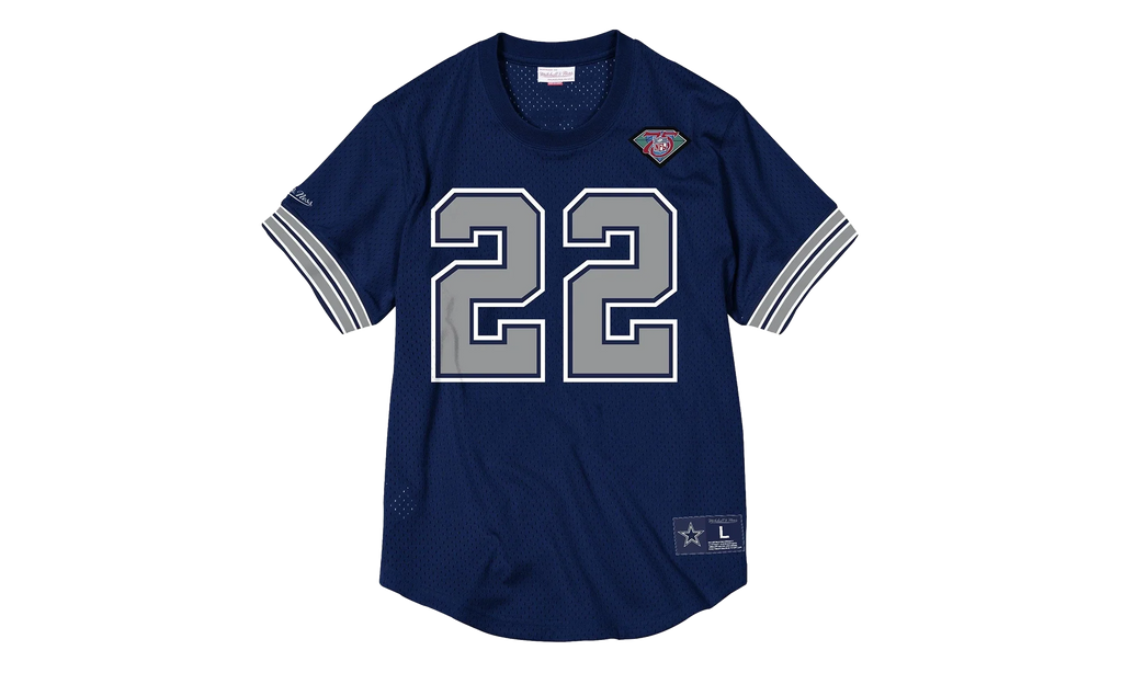 NFL Name & Number Mesh Crew Neck Shirt "Dallas Cowboys - Navy" NNMPMG18061 DCONAVY94ESM