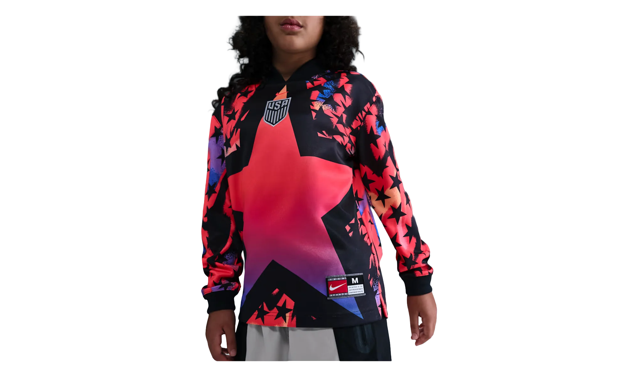 USMNT Goalkeeper Dri-FIT Football Shirt GS "Black / Bright Crimson" IO2675 010