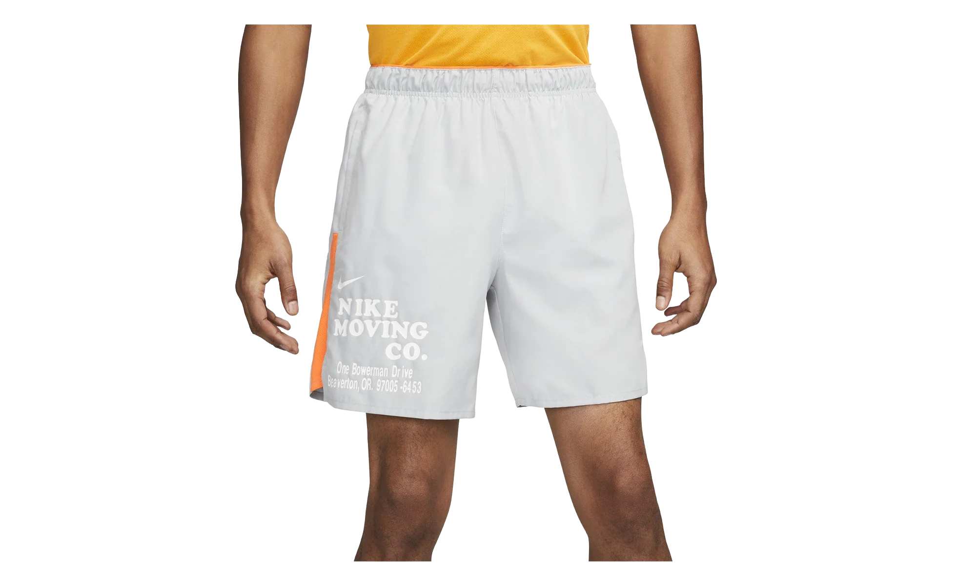 Dri-fit Challenger 18cm Unlined Versatile Shorts "Light Smoke Grey / Bright Mandarin / Black / Summit White" DX0914 077