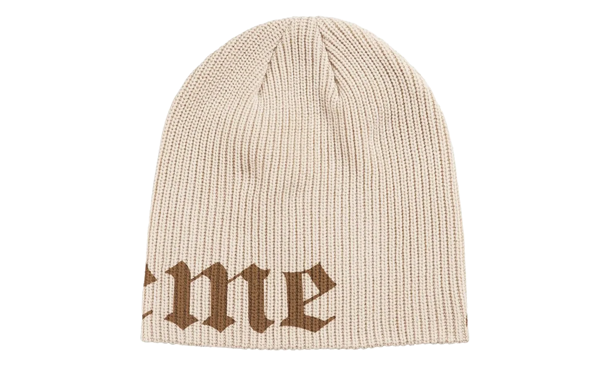 Old English Printed Beanie "SS26 - Stone" SU27144