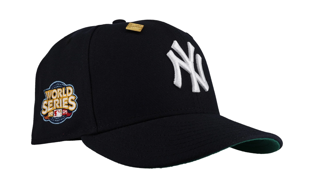 59FIFTY New York Yankees 2009 World Series Classic Fitted Hat "Navy / Green - Visor" NE293