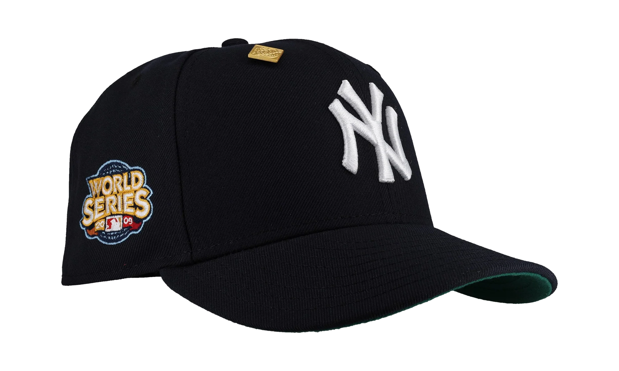 59FIFTY New York Yankees 2009 World Series Classic Fitted Hat "Navy / Green - Visor" NE293