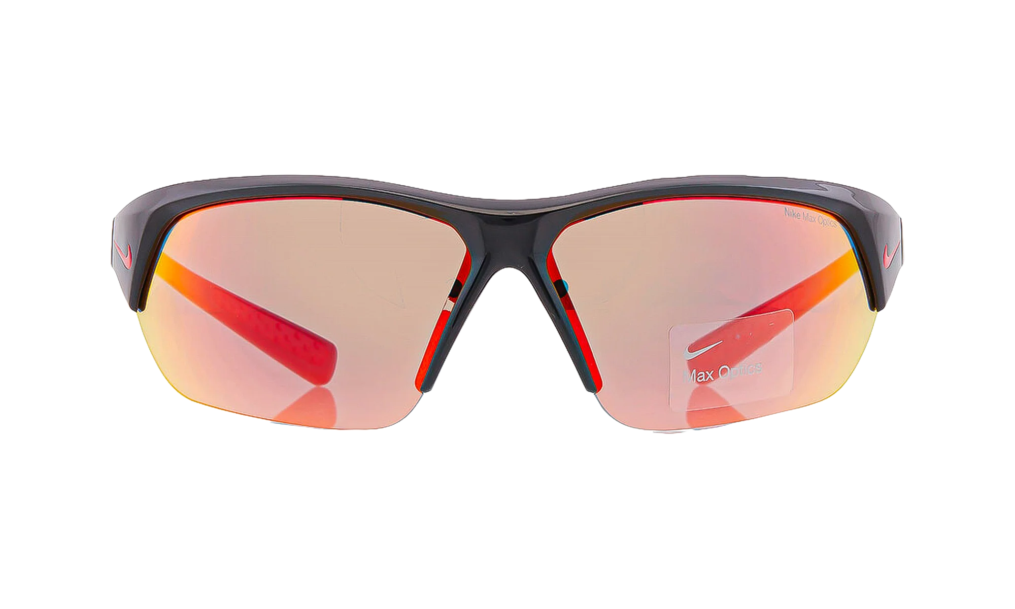 Skylon Ace Rectangular Sunglasses "Black Red Mirror" FQ4684 010