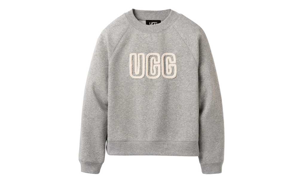 Logo Crewneck Sweatshirt WMNS "Grey Heather" 1171477 GRHE