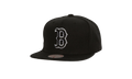 MLB Evergreen Black White Snapback Cap "Boston Red Sox - Black" HS8544 BRSBLCK