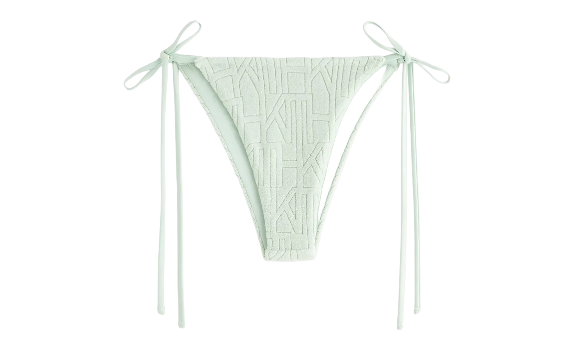 Tova Monogram Towel Tie Bottom "Green" khw070108 4008
