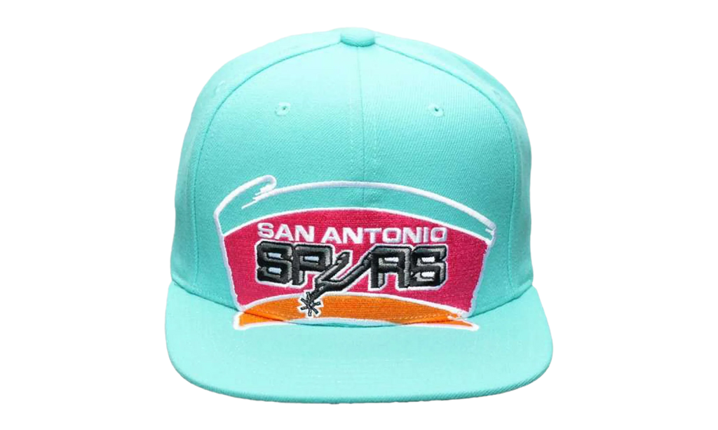 NBA Hardwood Classics XL Logo Snapback Cap "San Antonio Spurs - Teal" HS9762 SASTEAL