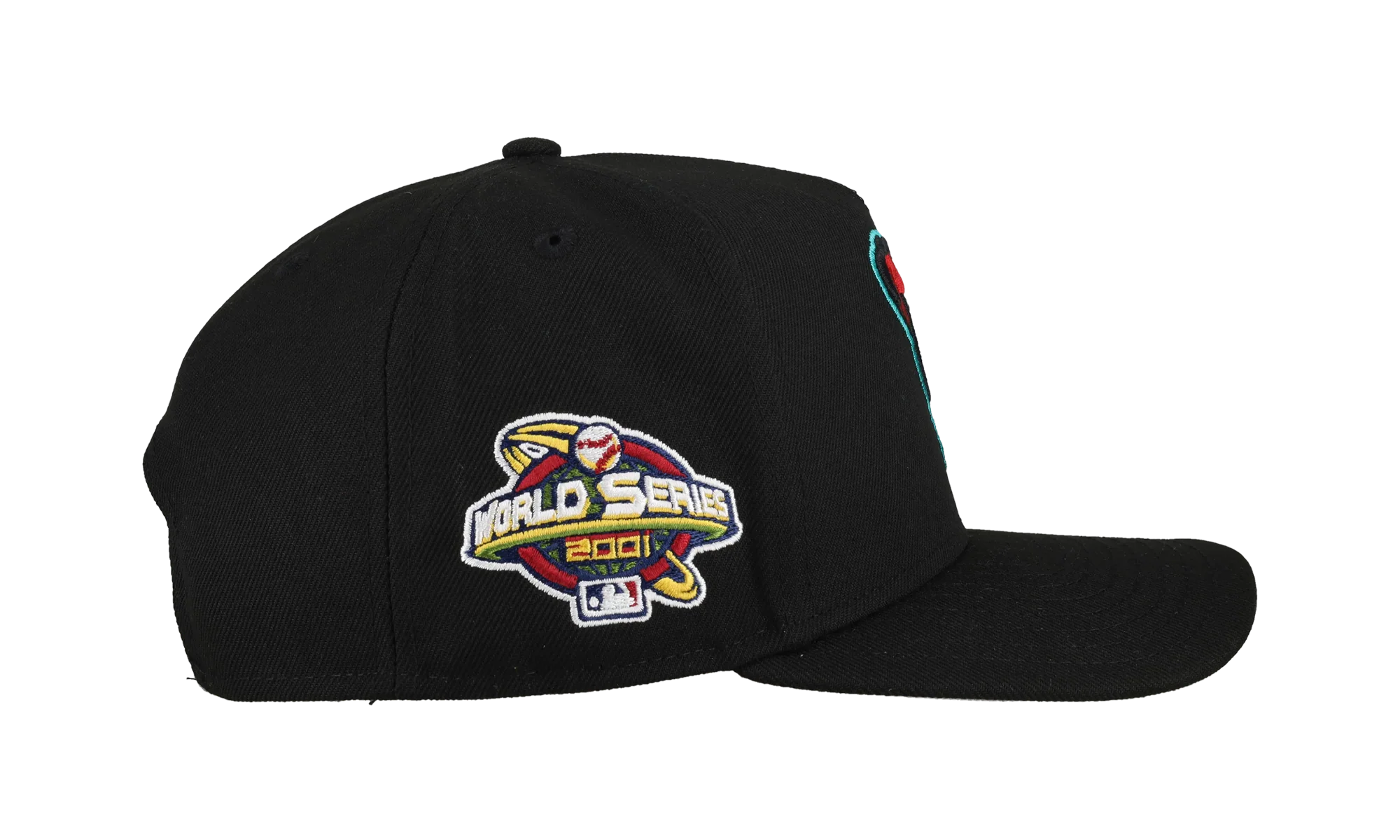 9FIFTY Arizona Diamondbacks 2001 Team Color A Frame Snapback Hat "Black (Grey Brim)" NE465