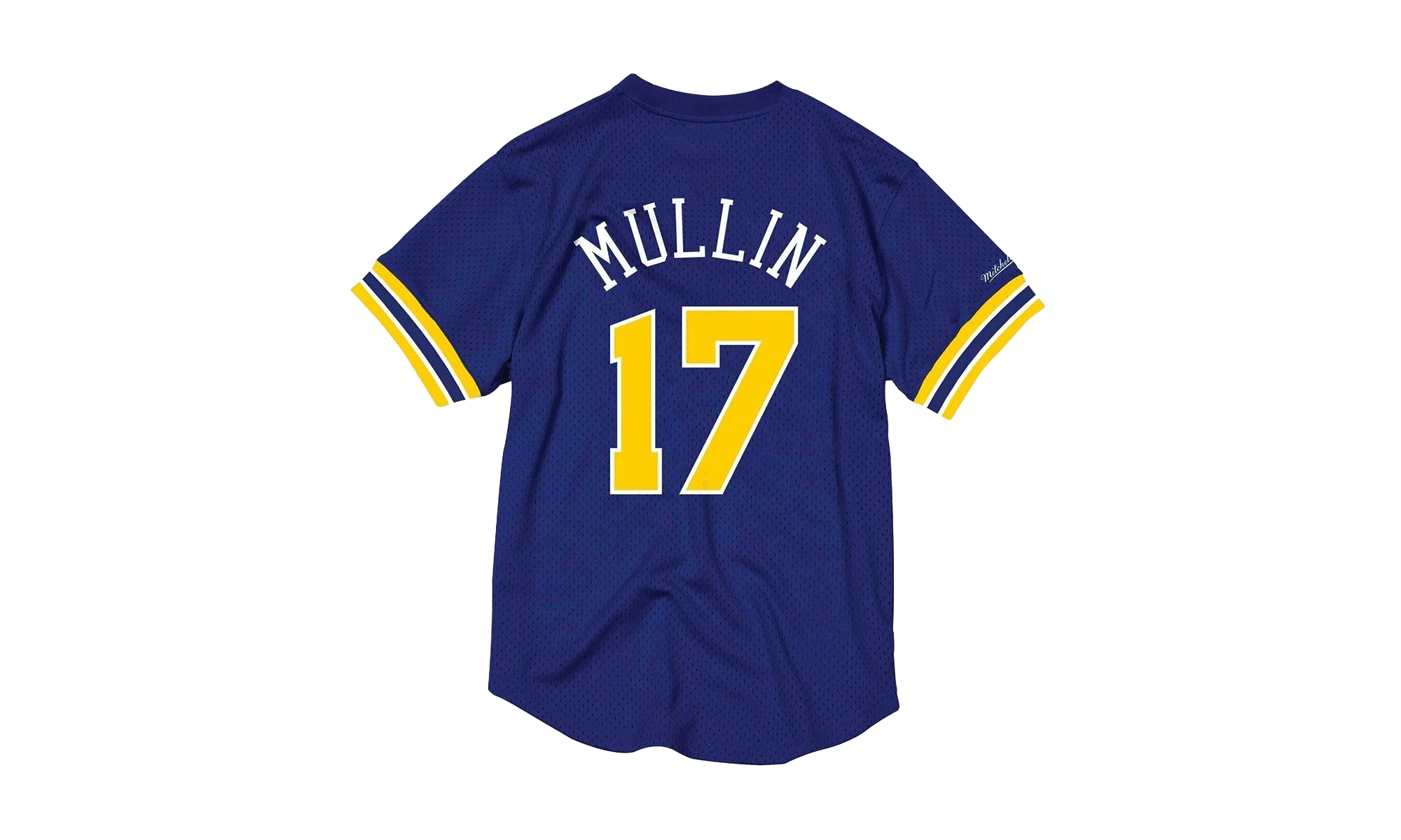 NBA Chris Mullin Name & Number Mesh Crewneck "Golden State Warriors - Royal" BA84X4 GSW B CCV
