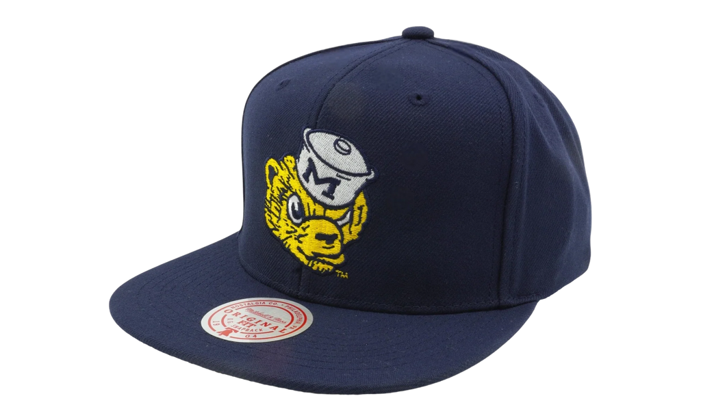 NCAA Team Ground Snapback Cap "Michigan Wolverines - Navy" 6HSSLR22448 UMINAVY