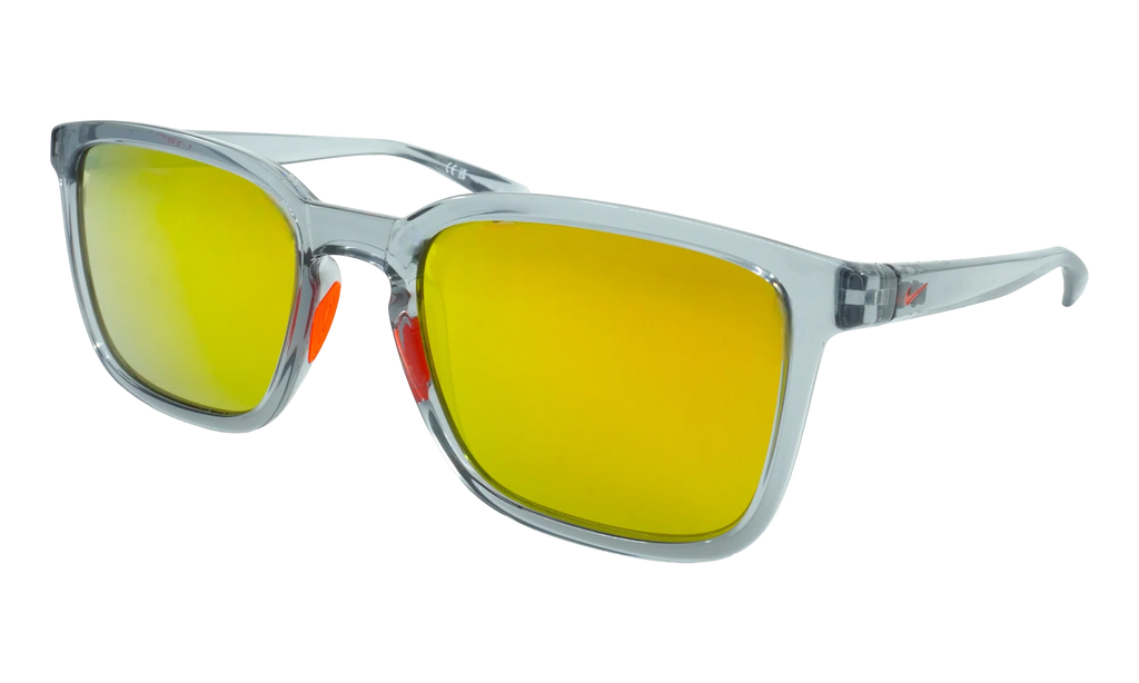 Circuit Sunglasses "Shiny Wolf Grey / Brown / Orange Mirror" EV1195 080