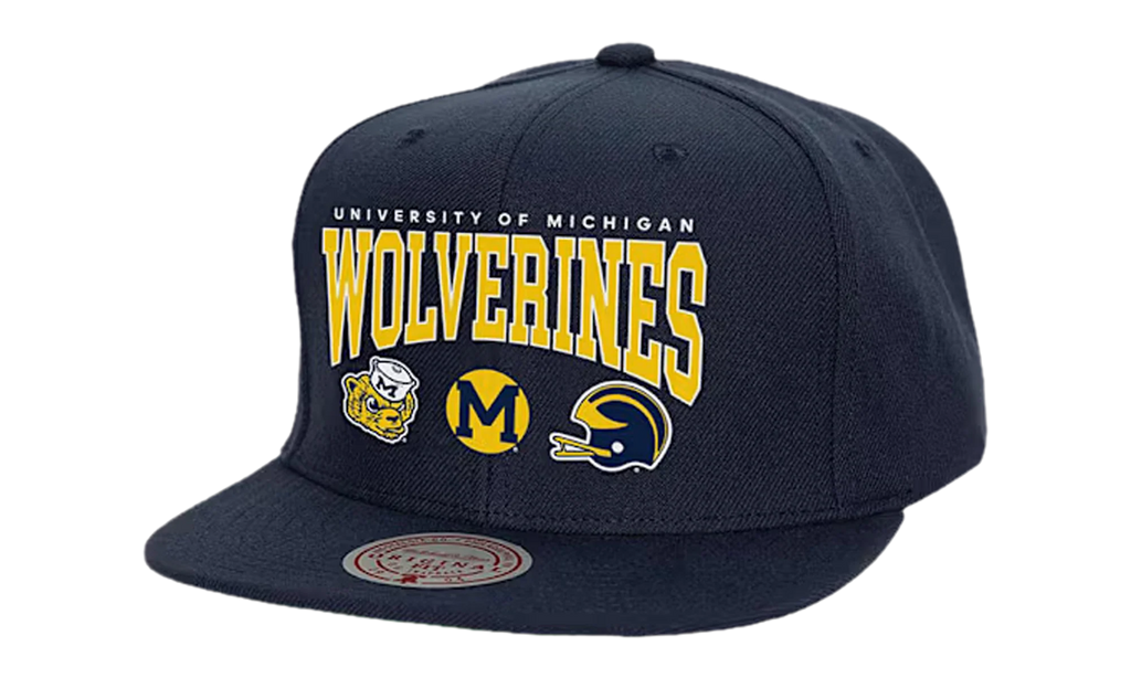 NCAA Champ Stack Snapback Cap "Michigan Wolverines - Navy" 6HSS1321 UMIYYPPPNAVY