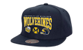 NCAA Champ Stack Snapback Cap "Michigan Wolverines - Navy" 6HSS1321 UMIYYPPPNAVY