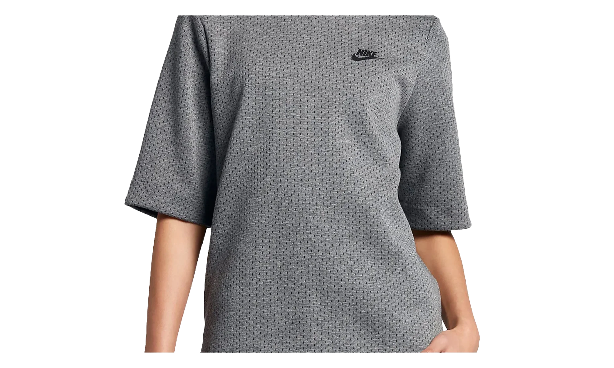 Sportswear Tech Fleece Top WMNS "Carbon Heather / Black" 833450 091