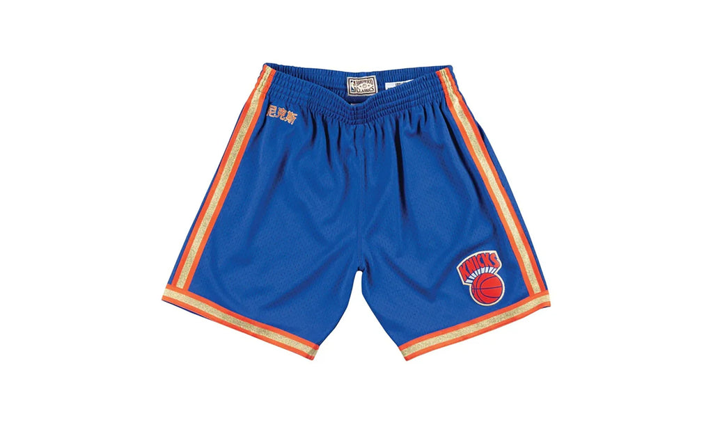 NBA Chinese New Year Swingman Shorts "1991 New York Knicks - Royal" SMSHNG18408 NYKROYA91