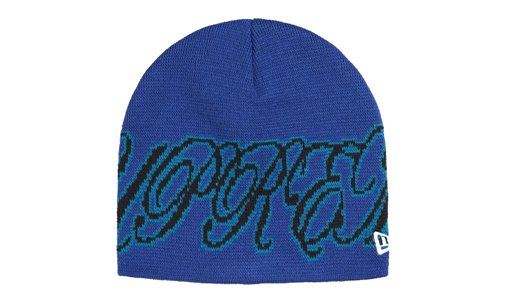 New Era Cursive Beanie "SS26 - Blue" SU27254
