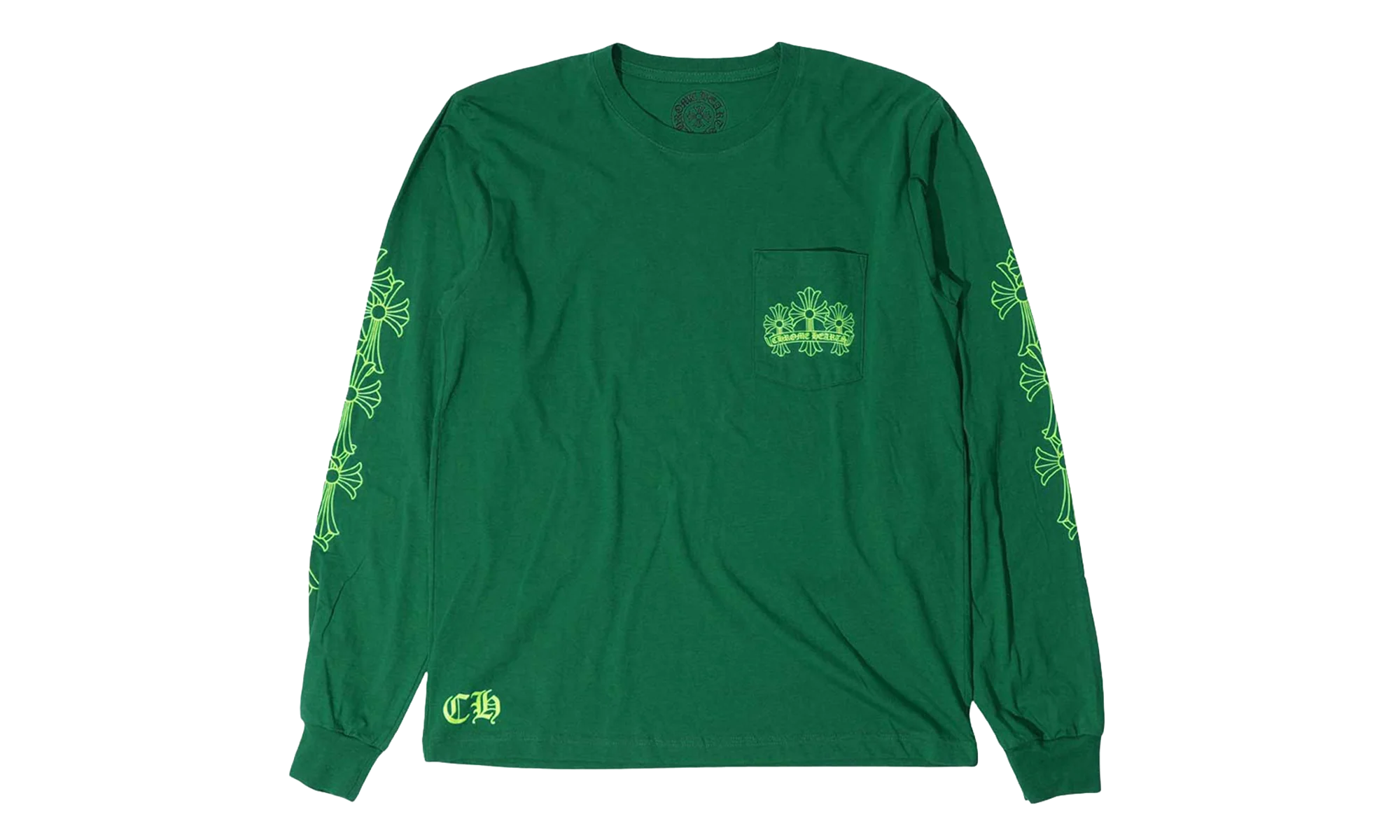 CEMETERY CROSS L/S Tee "GREEN" CHRM0842