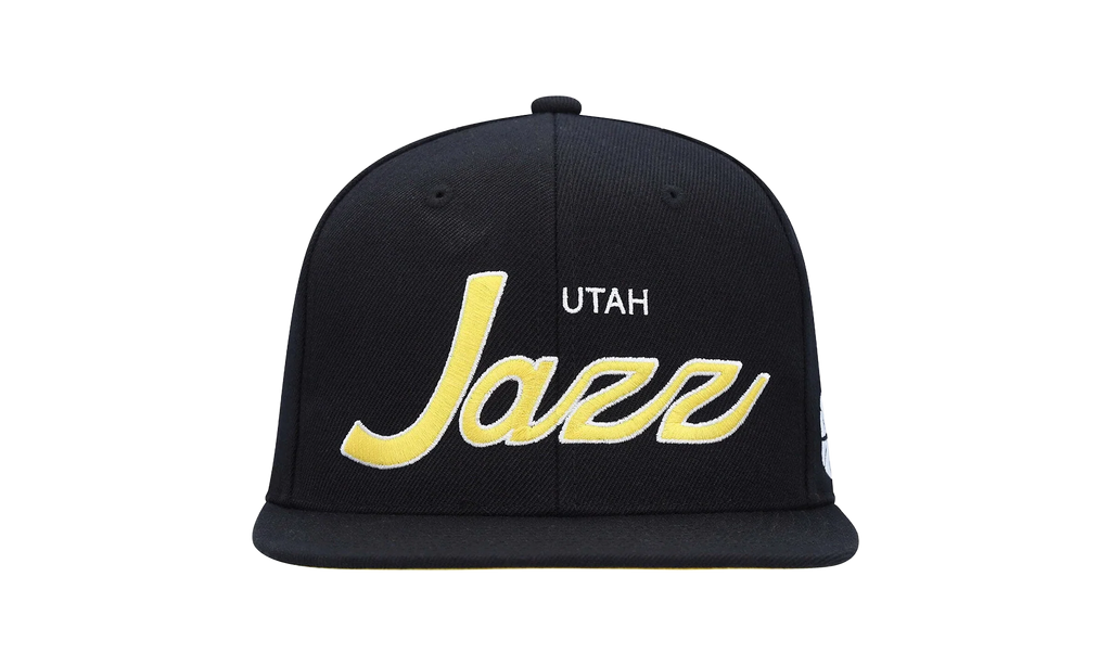 NBA Team Script 2.0 Snapback Cap "Utah Jazz – Black / Yellow" HHSS3280 UJAYYPPPBKYW